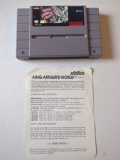 King Arthur's World (Super Nintendo SNES) Authentic - Tested and Working