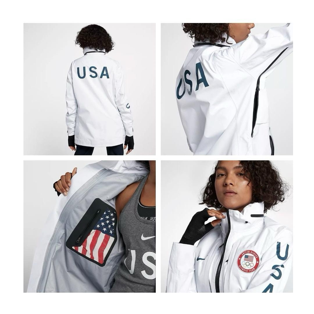 NikeLab USA Winter 2018 Olympic Podium Gore-Tex Jacket Jacket Sz M Shaun White