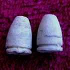 (2) CONFEDERATE CIVIL WAR DROP .51 CALIBER MAYNARD CARBINE BULLETS  (SHILOH)