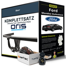 Für FORD Mondeo Stufenheck V Typ CD Anhängerkupplung starr +eSatz 7pol 12- Set