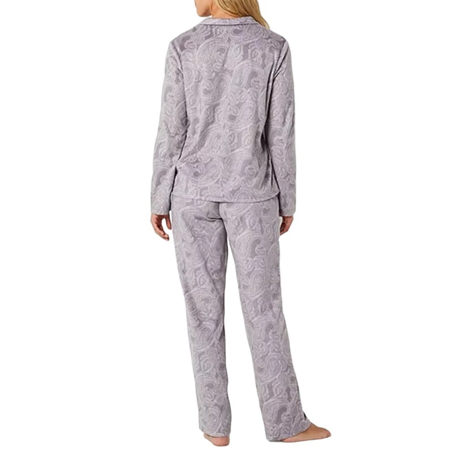 JCPenney Aldona Gray Paisley Pj Set Women's Size 2X - Retail $44 - NEW - Image 2 of 4