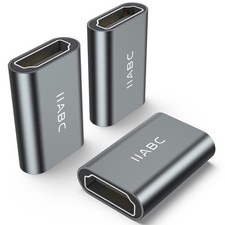 IIABC HDMI Coupler Female to 3 Pack 3D 4K 60Hz Adapter grey