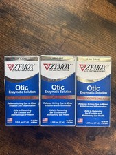 3x Pack Otic Enzymatic Solution Dogs Cats 1 Hydrocortisone Ear Itch 1.25oz