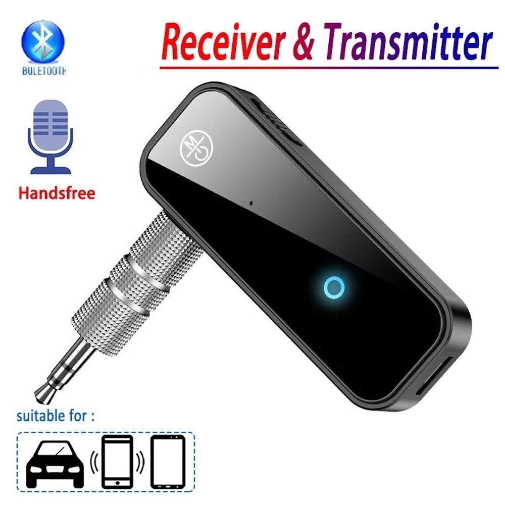 Bluetooth 6.0 Audio Transmitter Receiver with AUX USB for TV PC Car