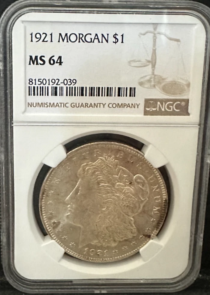 MS 64 Graded 1921 Year Morgan US Dollars (1878-1921) for sale | eBay