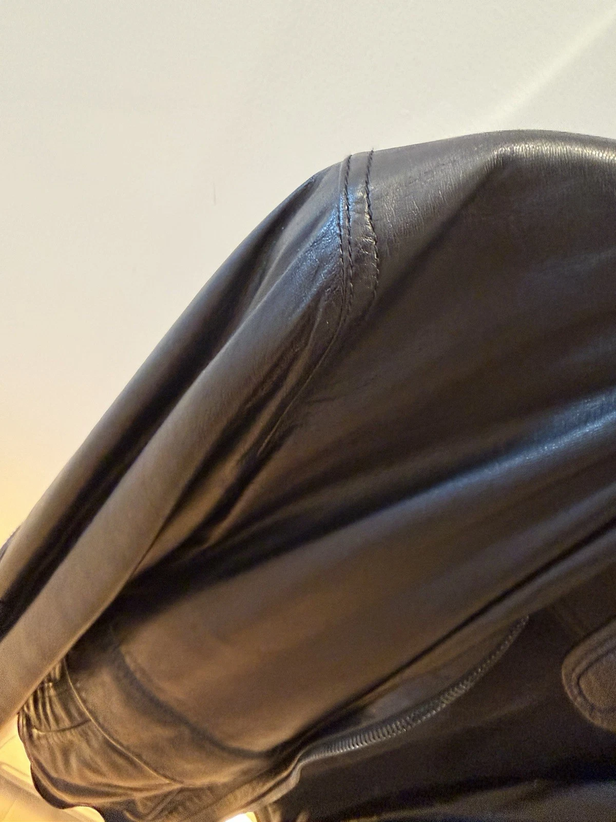 Bally Leather Jacket Men’s Black Size 36 (IT 46) Made In Italy image 12