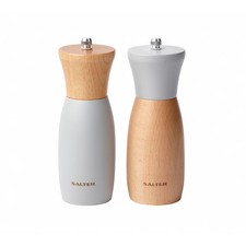 Image of Salter Salt & Pepper Mill Set Adjustable Grind Fine to Course Universal Grinder