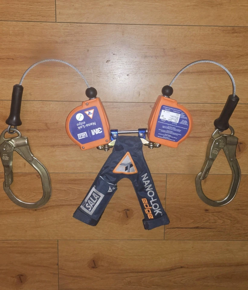 Doble Gancho 3M -SALA doNano-Lok Borde Línea de Vida Auto-Retráctil, Cable, 8 ft. Foto 2 de 4