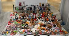 Huge Lot 251 Ty Beanie Babies Collection McDonald's Minis w/ Display Cases
