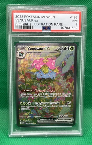 Pokémon TCG Venusaur ex Special Illustration Rare 198/165 MEW 151 PSA 7 NM ⭐
