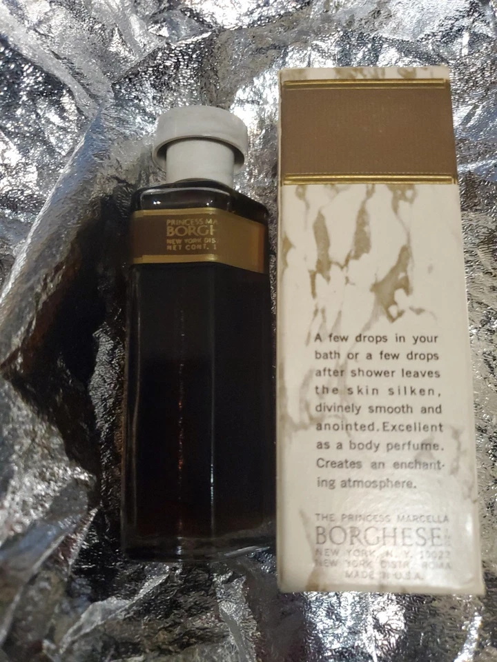 Aceite de perfume Princesa Marcella Borghese FIAMMA 1 fl OZ DE COLECCIÓN NUEVO EN CAJA NUEVO RARO Foto 4 de 4