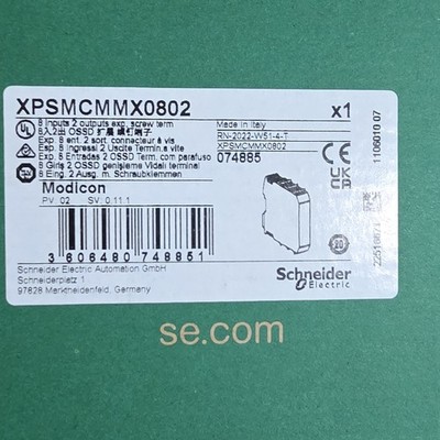 Schneider Electric Modicon Digital PLC Input Module OSSD XPSMCMMX0802