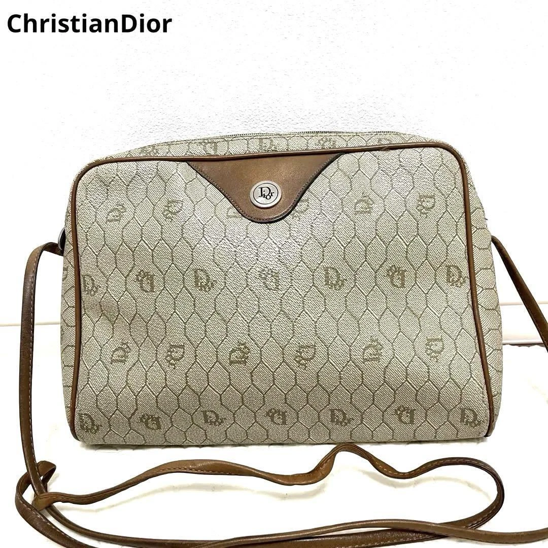 Sac bandoulière cuir Dior PVC authentique beige marron moyen femmes France