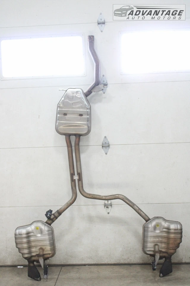 Audi A6 C7 2016-2018 tracción delantera 2,0 L tubo resonador de escape de gas con silenciador OEM Foto 2 de 4
