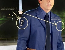 FANCY DRESS HALLOWEEN COSTUME PROP 2-PATCH SET: Night at The Museum-Smithsonian