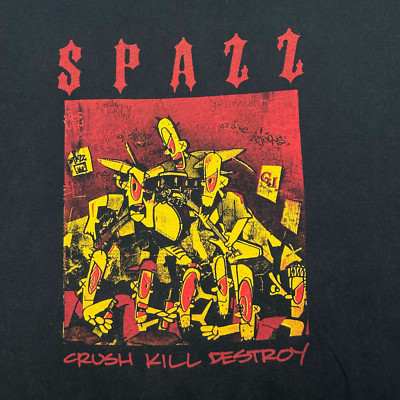 SPAZZ crush kill destroy Shirt Cotton Unisex Adult IL397