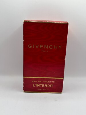 GIVENCHY L'INTERDIT 109ML EDT VINTAGE SPLASH (NEW WITH BOX)