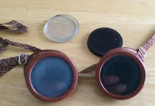 VTG Bakelite Safety Googles Welding Motorcycle Steampunk Butterscotch Xtra Lens