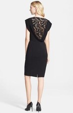 New Authentic Burberry London Lace Back Blouson Dress Size 2