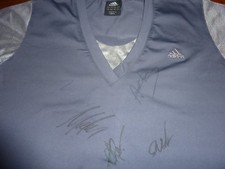 SERENA VENUS WILLIAMS SHARAPOVA SANCHEZ VICARIO & DEMENTIEVA SIGNED TENNIS VEST 