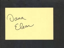 Dana Elcar - Signed Autograph Index Card - Dark Shadows