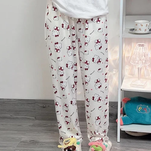 KT Cinnamoroll Kuromi My Melody Pochacco Women Pajama Pant Home Trousers - Picture 25 of 30