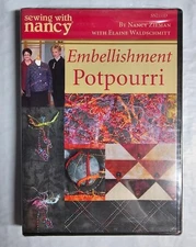 Embellishment Potpourri: Sewing with Nancy Zieman (DVD, 2007) NEW