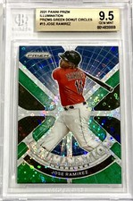 2021 Panini Prizm #15 Jose Ramirez GREEN DONUT CIRCLES PRIZM BGS 9.5 GEM MINT