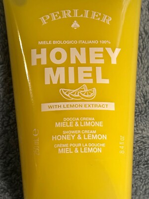 Perlier Honey Miel LEMON Shower Bath Cream 8.4 oz ITALY New SEALED Genuine *READ