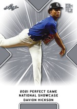 10-Count Lot Davion Hickson 2021 Leaf Perfect Game NIKE All-American Rookies