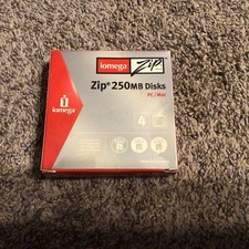 Iomega: 250 Mb Zip Disks - Lot Of 3 PCS  In Original Box