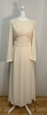 Warehouse Cream Dress With Rhinestones Size 12 Uk BNWT 