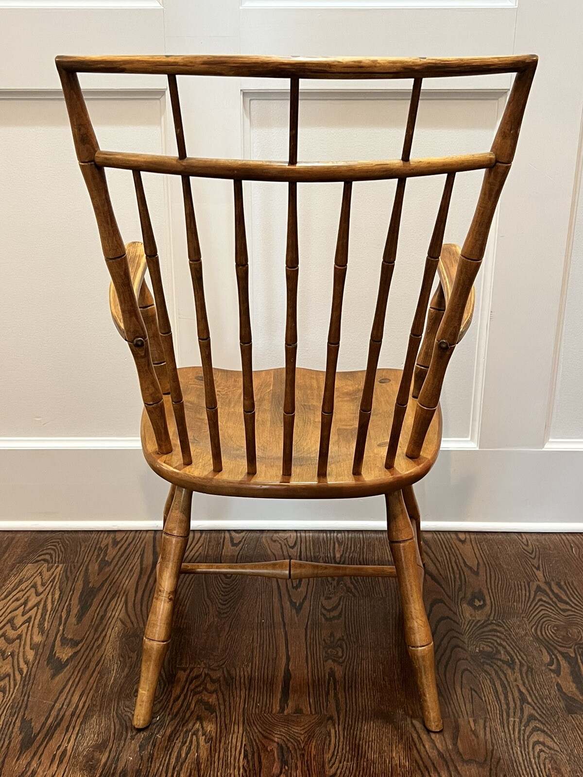 Set of 2 Ethan Allen Birdcage Arm Chairs Circa 1776 Maple 18 6801 Made