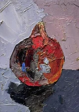 Original abstract painting oil on canvas board 5x7 in by Anastasiya Kimachenko