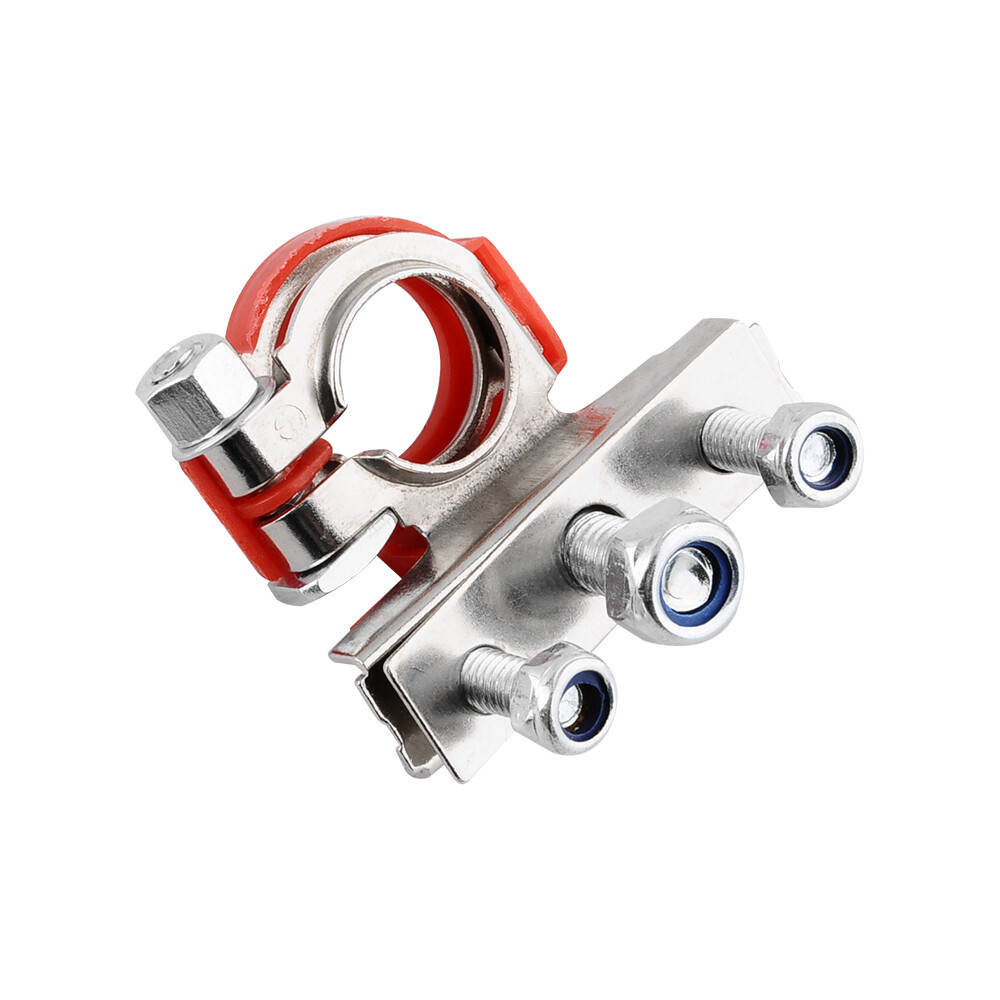 Lvifloae Batterieklemmenblock M8 - Plus/Minus Anschluss Für 12V/24V Auto & Marine