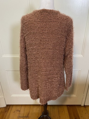 Lee Cooper Ladies Size M or 12 Rust Colour Shaggy Cardigan Excellent Condition - Picture 5 of 7