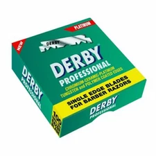 Derby Professional Stainless Single Edge Razor Blades Pro Straight Edge Box 
