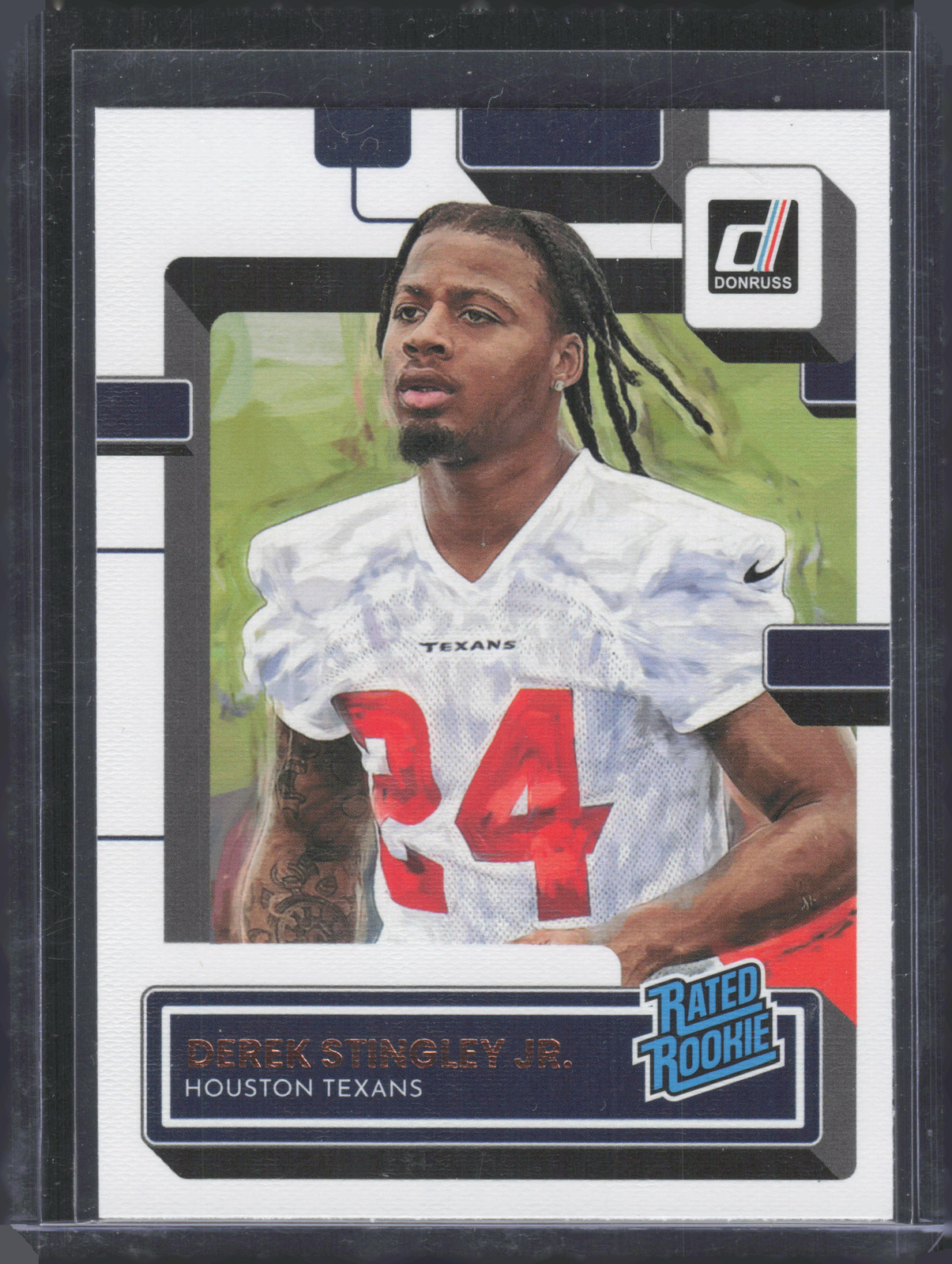 2022 Donruss Rated Rookies Portrait #351 Derek Stingley Jr.