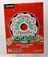 24 The Original Donut Shop Coffee Peppermint Bark K-CUP Pods Collection. Limite