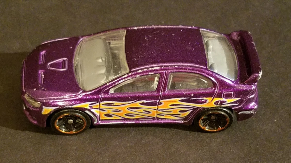 2012 Hot Wheels Loose Mitsubishi Lancer Evolution 2008 Purple