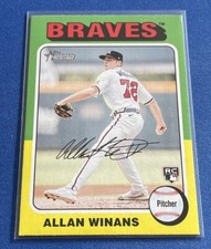2024 Topps Heritage #432 Allan Winans RC Atlanta Braves