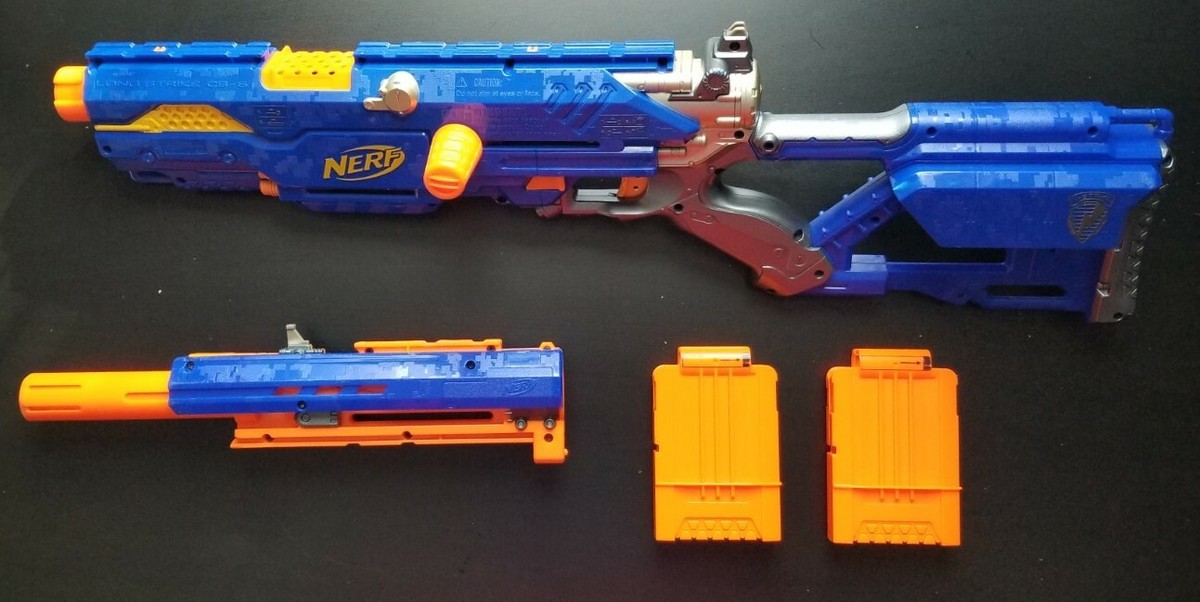  Nerf N-Strike Longstrike CS-6 Dart Blaster