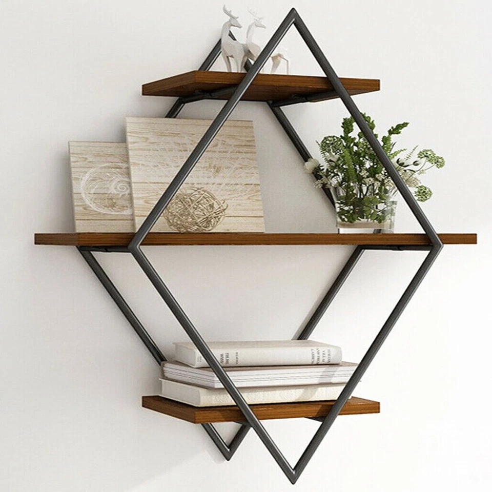 Floating Shelves Wall Shelf Modern Natural Boho Room Home Art Décor Display Rack - image 3 of 4