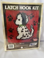 Vintage 1988 Latch Hook Kit Spot Dalmatian Puppy P481 12" x 12" Sealed Box