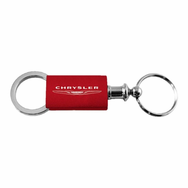 Chrysler Key Ring Red Aluminum Valet Keychain eBay
