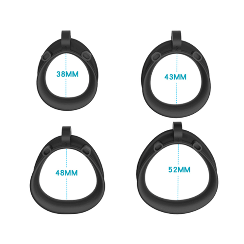 Male Chastity Cobra Device Mamba Cage Men Black Lock Belt Double-Arc Restraint - Picture 3 of 27