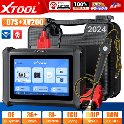 XTOOL D7S V2.0 Full System Diagnostic Coding Bidirectional Tool +XV200 Endoscope