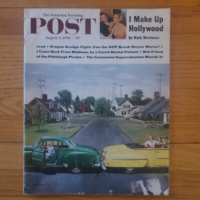Saturday Evening Post Stevan Dohanos Makeup Artist Wally Westmore August 4 1956