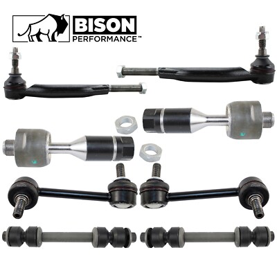 Bison Performance 8pc Front Rear Sway Bar Link Tie Rod Kit For Envoy Trailblazer