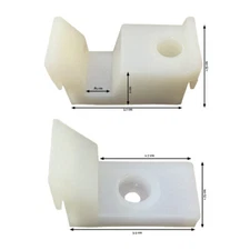 1 Pair of Sliding Shower Door Jamb Guide and Bumper Set - Same Day Free Shipping